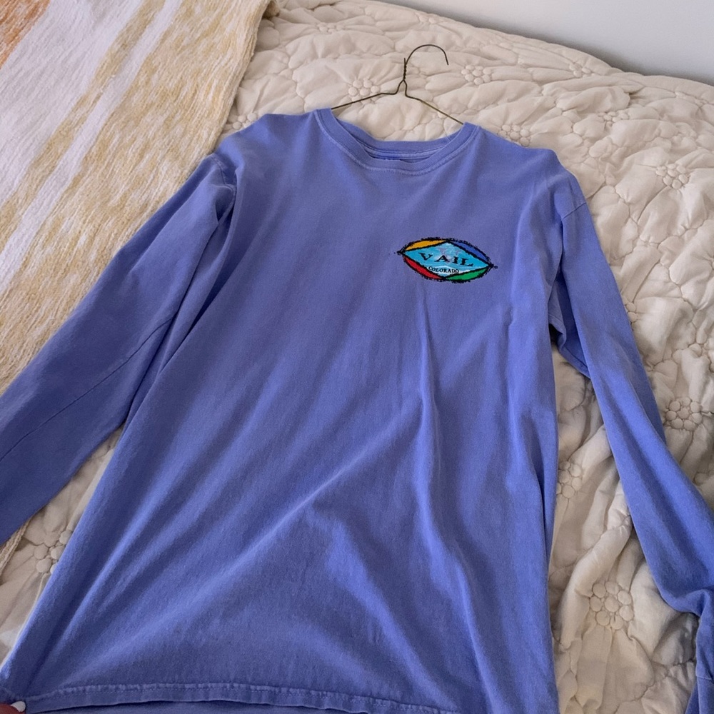 Vail Long Sleeve Blue Shirt